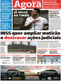 Capa do jornal Agora 18/06/2020