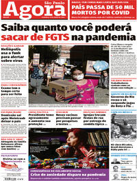 Capa do jornal Agora 21/06/2020