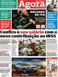 Capa do jornal Agora 23/01/2020