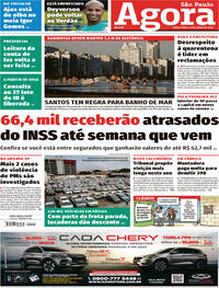 Capa do jornal Agora 23/06/2020