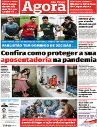 Capa do jornal Agora 26/07/2020