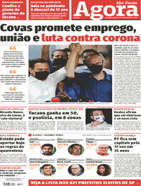 Capa do jornal Agora 30/11/2020