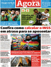 Capa do jornal Agora 09/08/2021