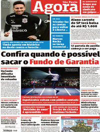 Capa do jornal Agora 20/08/2021