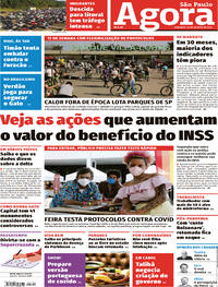 Capa do jornal Agora 22/08/2021