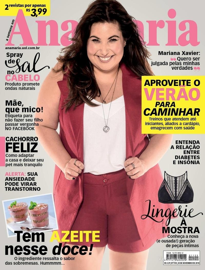 Capa da revista Ana Maria 28/11/2018