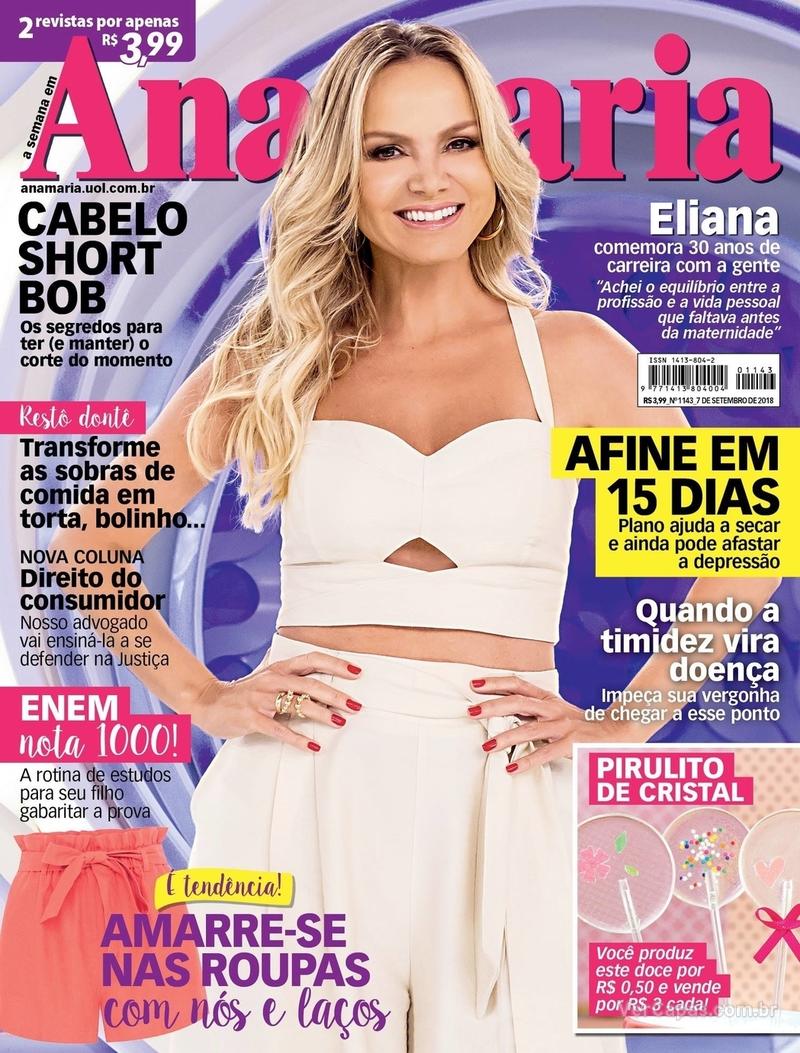 Capa da revista Ana Maria 05/09/2018