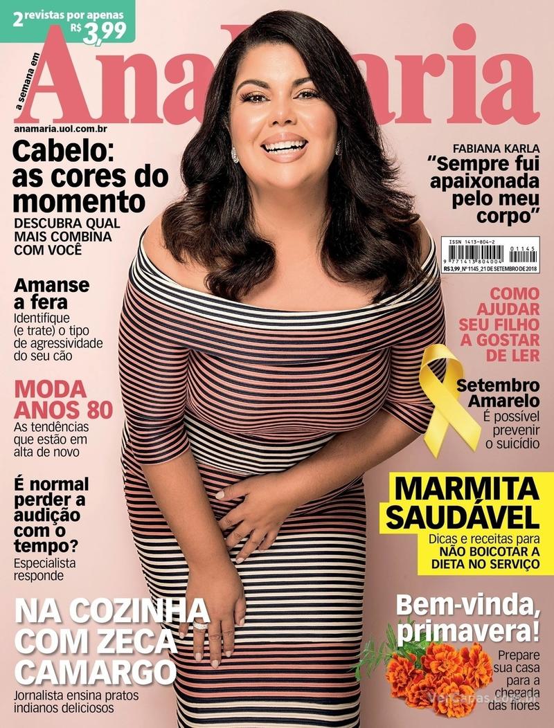 Capa da revista Ana Maria 19/09/2018