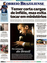 Capa do jornal Correio Braziliense 05/08/2017