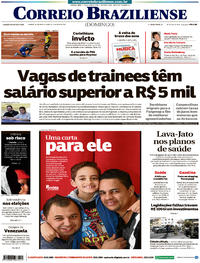 Capa do jornal Correio Braziliense 06/08/2017
