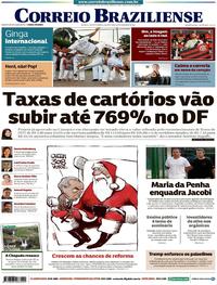 Capa do jornal Correio Braziliense 06/12/2017