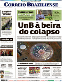 Capa do jornal Correio Braziliense 07/08/2017