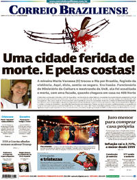 Capa do jornal Correio Braziliense 10/08/2017
