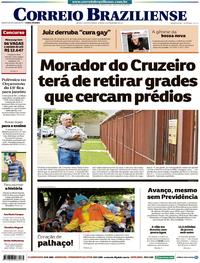 Capa do jornal Correio Braziliense 16/12/2017
