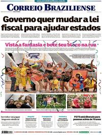 Capa do jornal Correio Braziliense 18/02/2017