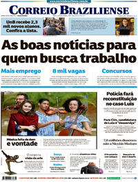 Capa do jornal Correio Braziliense 18/07/2017