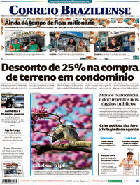 Capa do jornal Correio Braziliense 22/07/2017