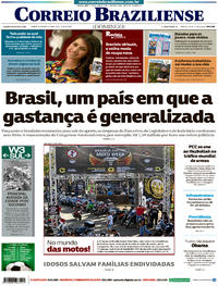 Capa do jornal Correio Braziliense 23/07/2017