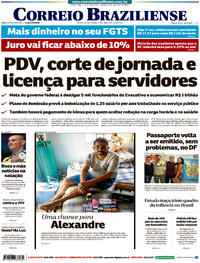 Capa do jornal Correio Braziliense 25/07/2017