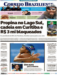 Capa do jornal Correio Braziliense 28/07/2017