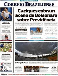 Capa do jornal Correio Braziliense 01/11/2018