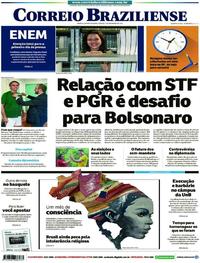 Capa do jornal Correio Braziliense 03/11/2018