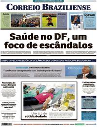 Capa do jornal Correio Braziliense 03/12/2018