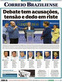 Capa do jornal Correio Braziliense 04/10/2018