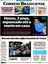 Capa do jornal Correio Braziliense 06/03/2018