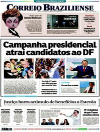 Capa do jornal Correio Braziliense 06/09/2018