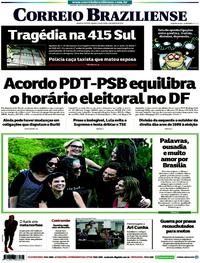 Capa do jornal Correio Braziliense 07/08/2018
