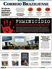 Capa do jornal Correio Braziliense 08/08/2018