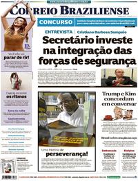 Capa do jornal Correio Braziliense 09/03/2018