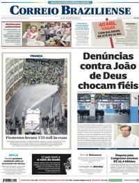 Capa do jornal Correio Braziliense 09/12/2018