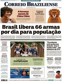 Capa do jornal Correio Braziliense 11/03/2018
