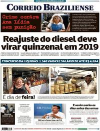 Capa do jornal Correio Braziliense 11/09/2018