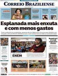 Capa do jornal Correio Braziliense 11/11/2018