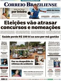 Capa do jornal Correio Braziliense 12/03/2018