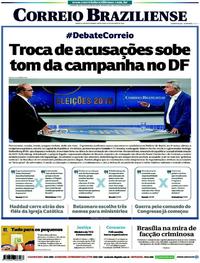 Capa do jornal Correio Braziliense 12/10/2018