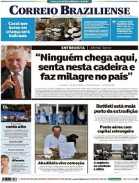 Capa do jornal Correio Braziliense 14/12/2018