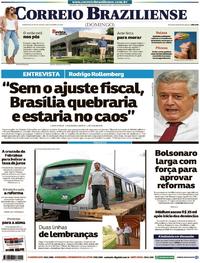 Capa do jornal Correio Braziliense 16/12/2018