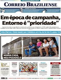 Capa do jornal Correio Braziliense 17/09/2018