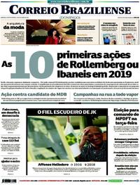 Capa do jornal Correio Braziliense 21/10/2018