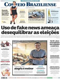 Capa do jornal Correio Braziliense 23/09/2018