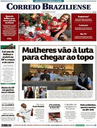 Capa do jornal Correio Braziliense 23/12/2018