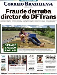 Capa do jornal Correio Braziliense 25/03/2018