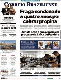 Capa do jornal Correio Braziliense 25/09/2018