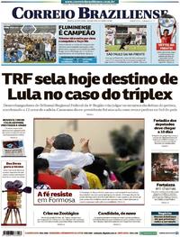 Capa do jornal Correio Braziliense 26/03/2018