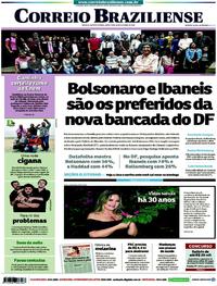 Capa do jornal Correio Braziliense 26/10/2018