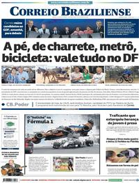 Capa do jornal Correio Braziliense 27/08/2018